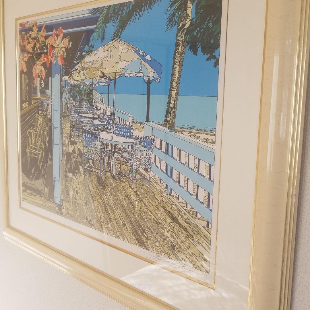 絵画　鈴木 英人　「SEA SIDE BAR」