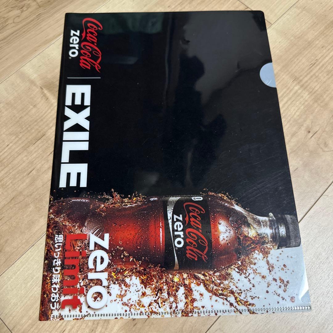 EXILE サイン入りクリアファイル Coca-Cola Zero