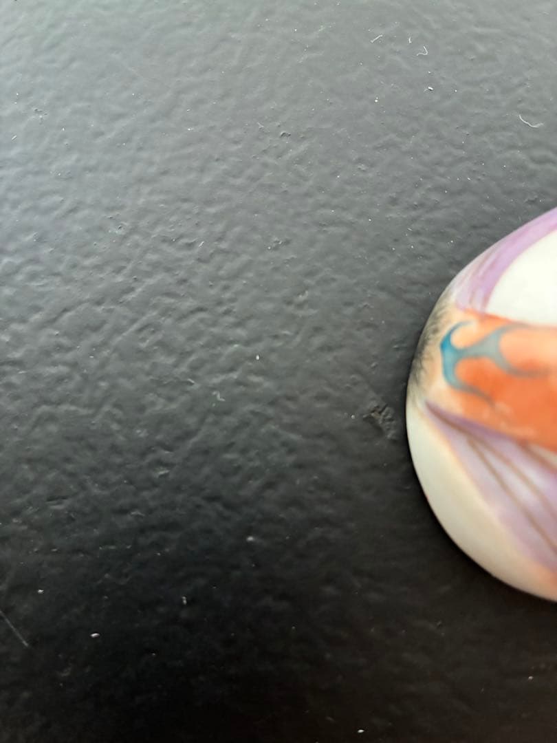 骨董 時代 美品 九谷 春画 お猪口 酒器 色彩 桃型 希少 レア コレクター