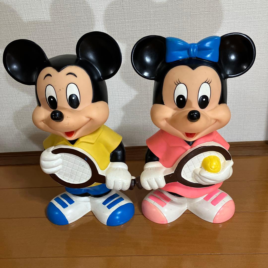 三菱銀行　ミッキー・ミニー フィギュアセット