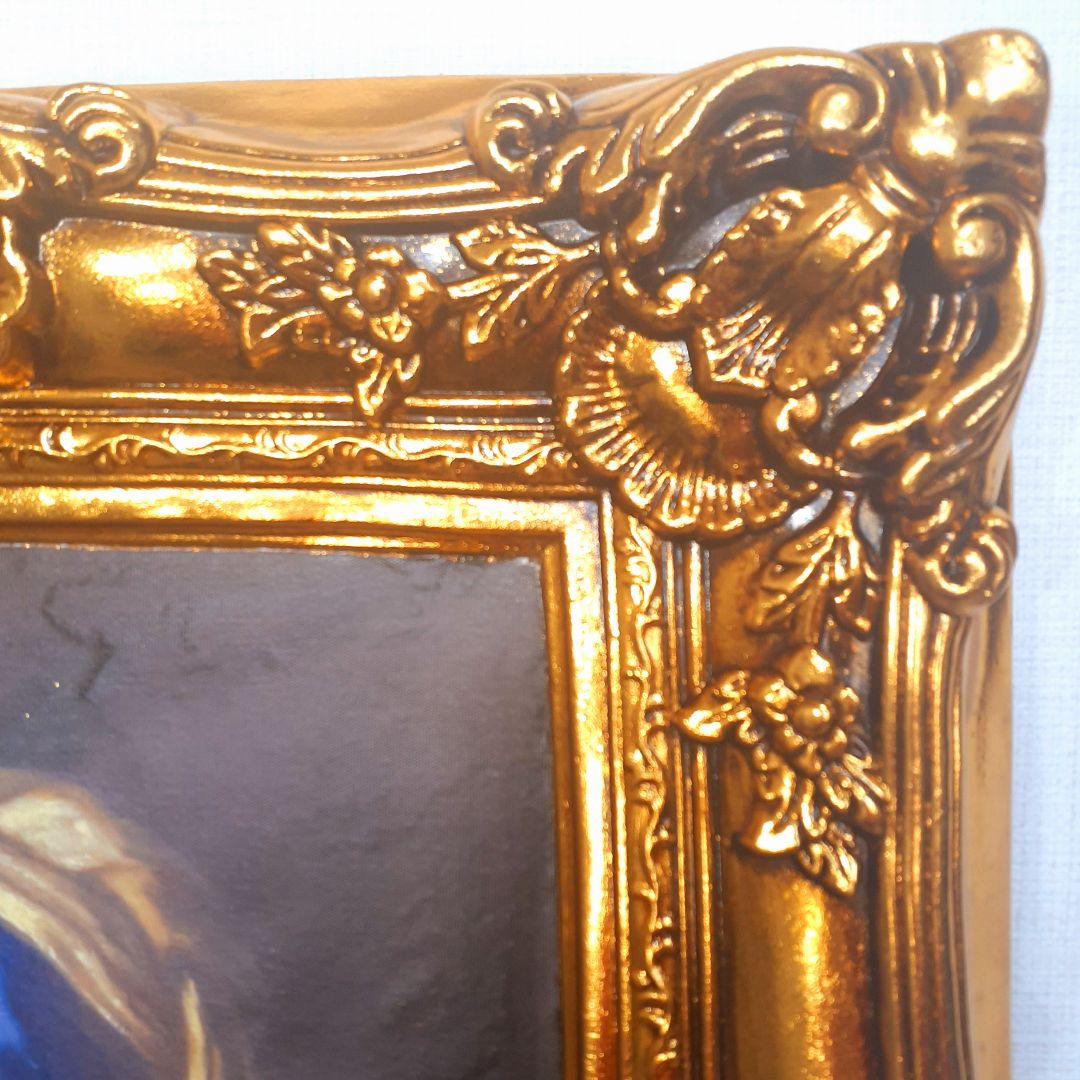 フェルメール作品　絵画　『真珠の耳飾りの少女』　キャンパス　豪華　金箔額縁付き