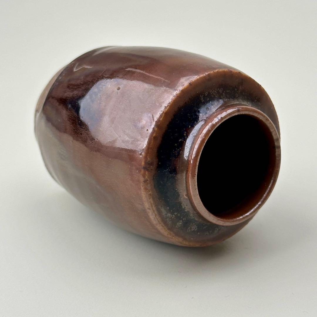 江戸後期頃 茶入れ 茶道具 時代物 仕覆付き 骨董品　アンティーク