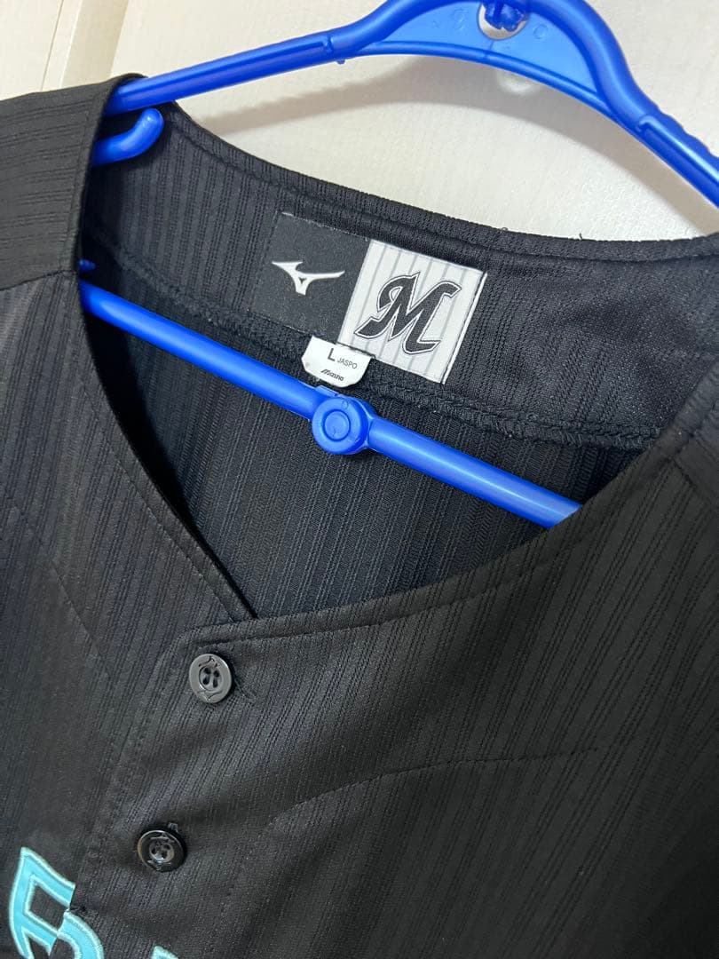 千葉ロッテマリーンズ ブラックサマー ユニフォーム ネーム無し Lサイズ