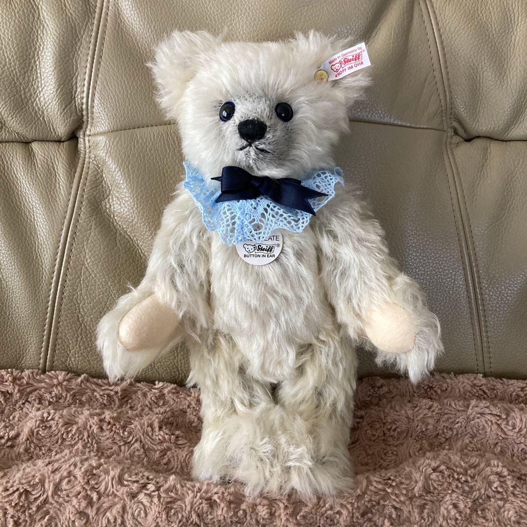 シュタイフ ホワイトチョコレート　限定　テディベア 30cm ぬいぐるみ