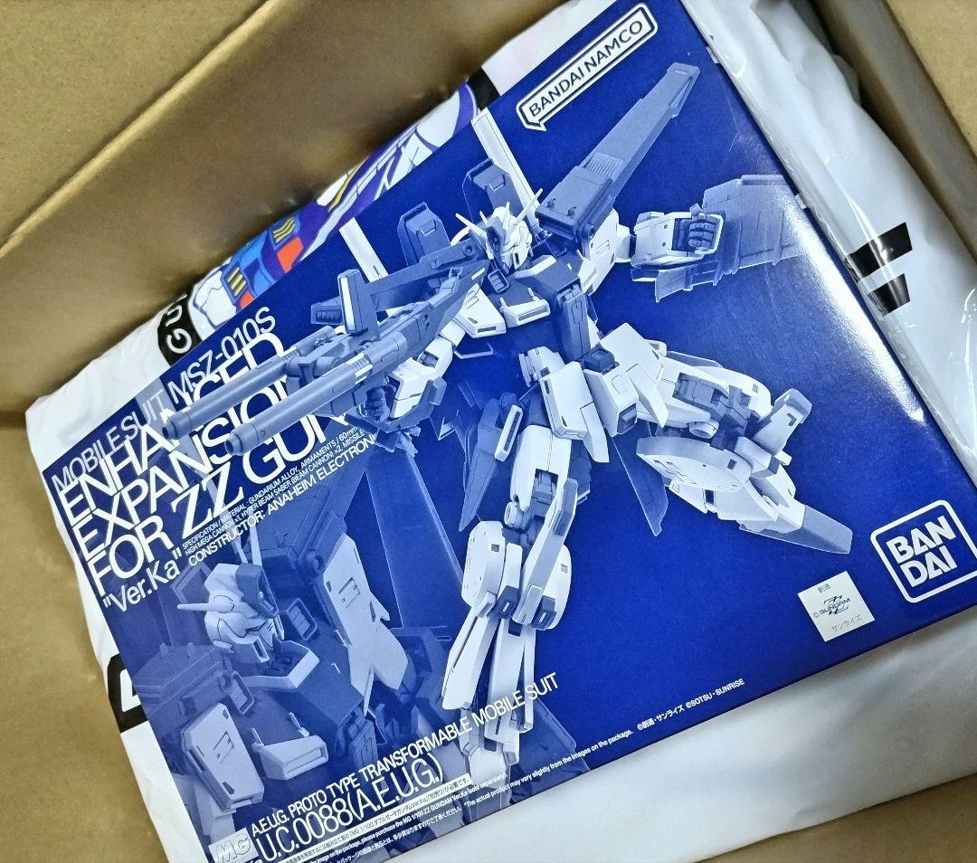 【美品☆未開封新品】MG1/100 ZZガンダム \"Ver.Ka\" ＋強化パーツ