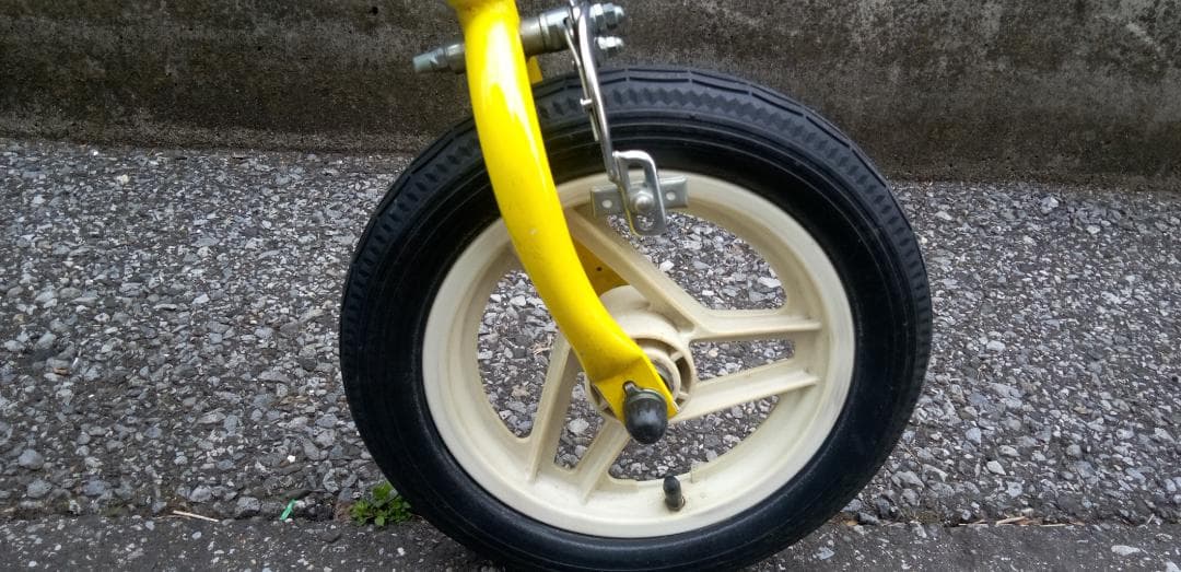 折りたたみ自転車 イエロー 小径