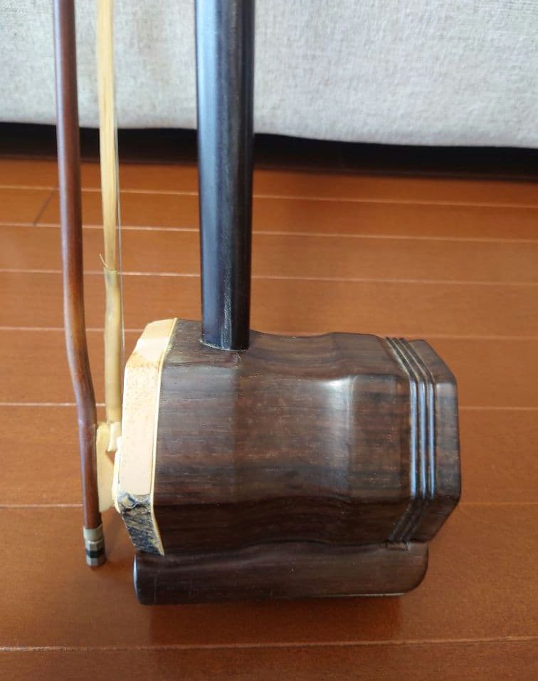 二胡　中国伝統弦楽器　ケース付き