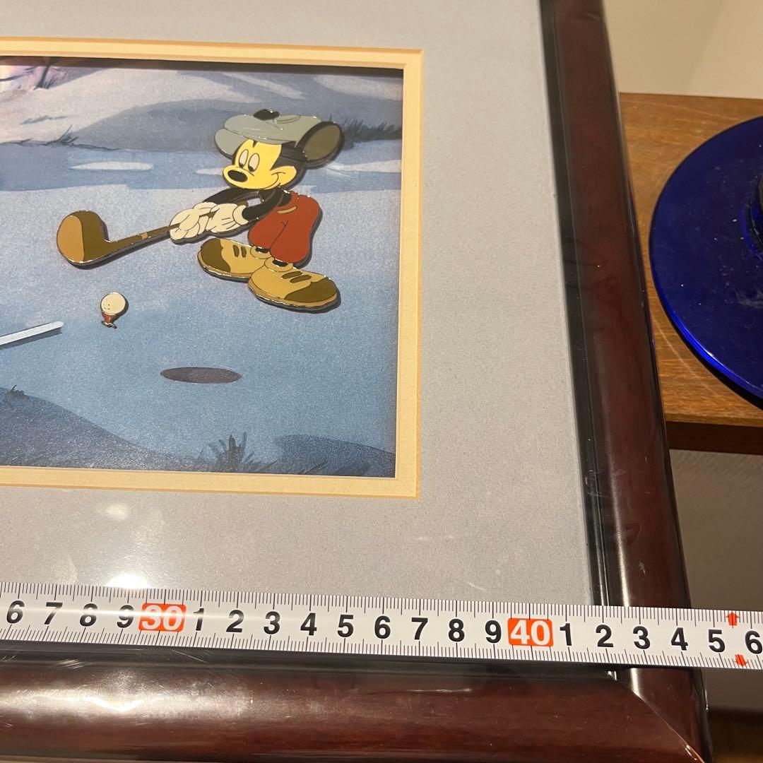 希少品 ミッキーのゴルフ Canine Caddy 60周年 セル画 ピンバッジ
