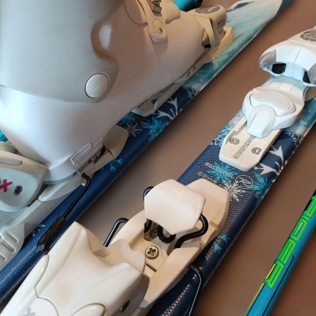 【中学年〜高学年用】ロシニョール》スキーセット”アナと雪の女王エルサデザイン ”