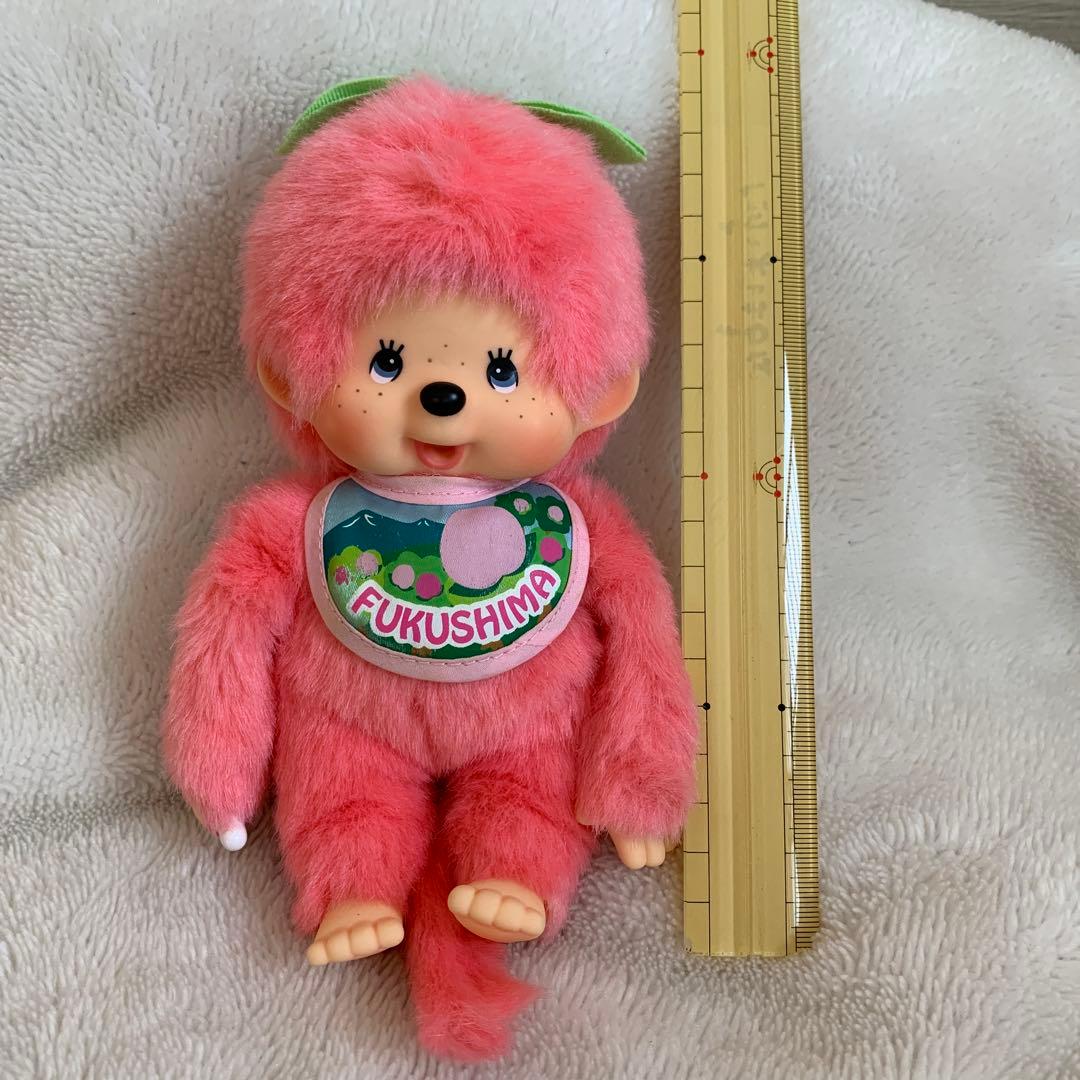 ［セキグチ ］❤️ご当地モンチッチ❤️桃⭐️FUKUSHIMA ぬいぐるみ約19㎝