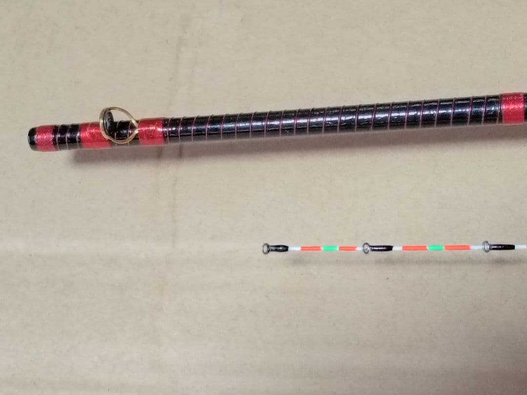 チヌ竿　筏竿　 手作り　布袋竹 ①