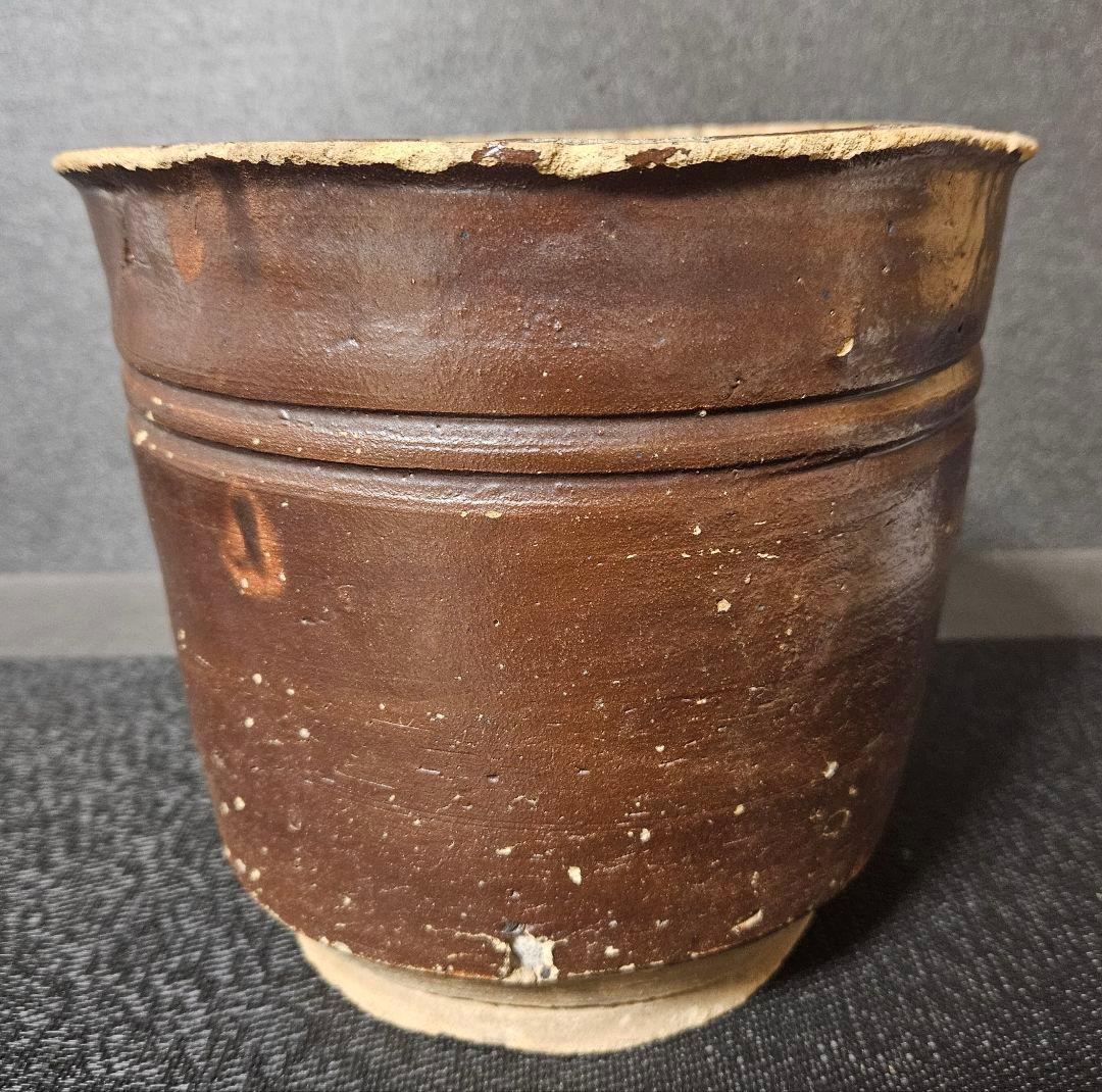 室町時代　古瀬戸　鉄釉　二重輪線文　鉢　甕　花入れ　古陶磁器　国分寺出土　六古窯