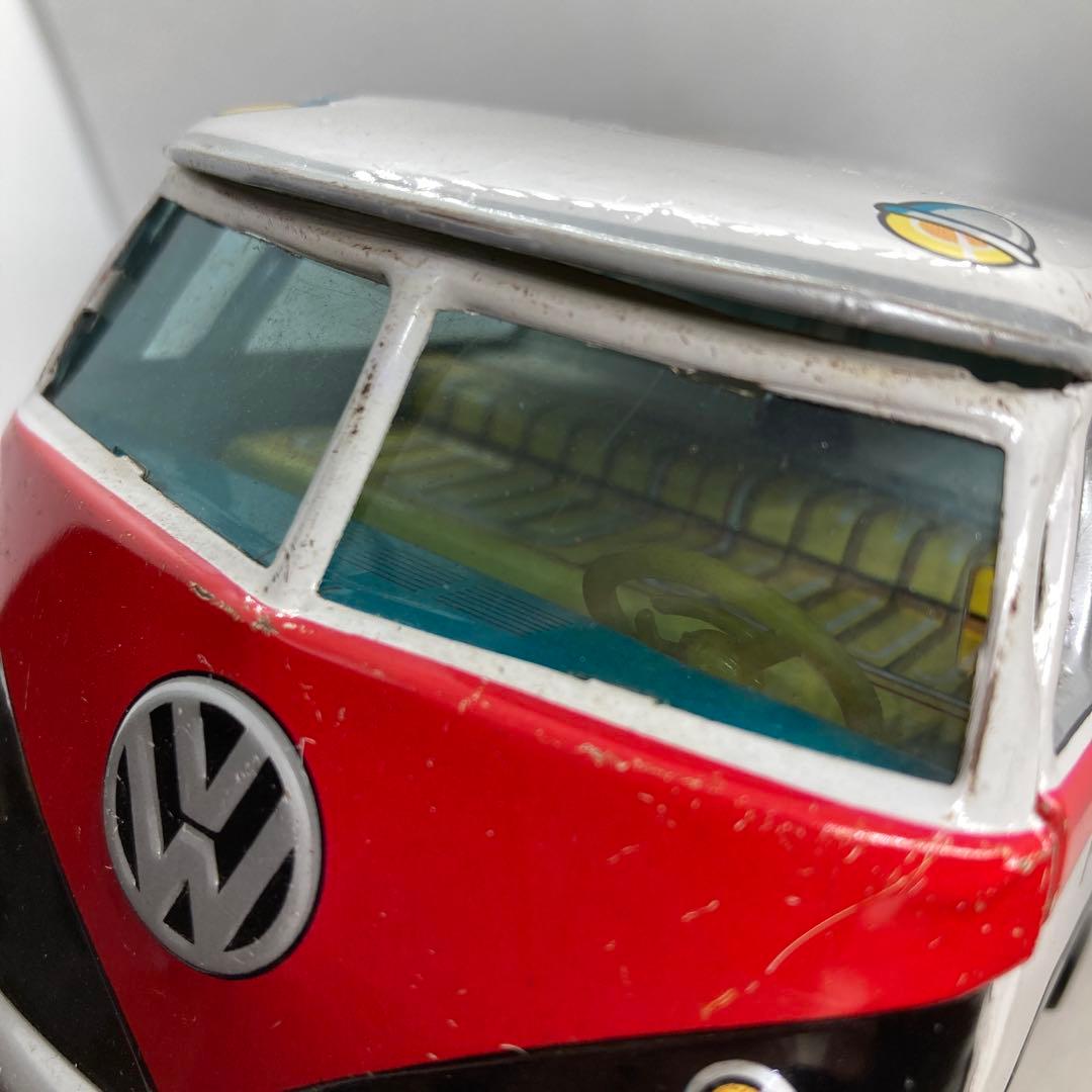 日本製 ワーゲン バス ポリス ブリキ自動車 レトロ VW POLICE