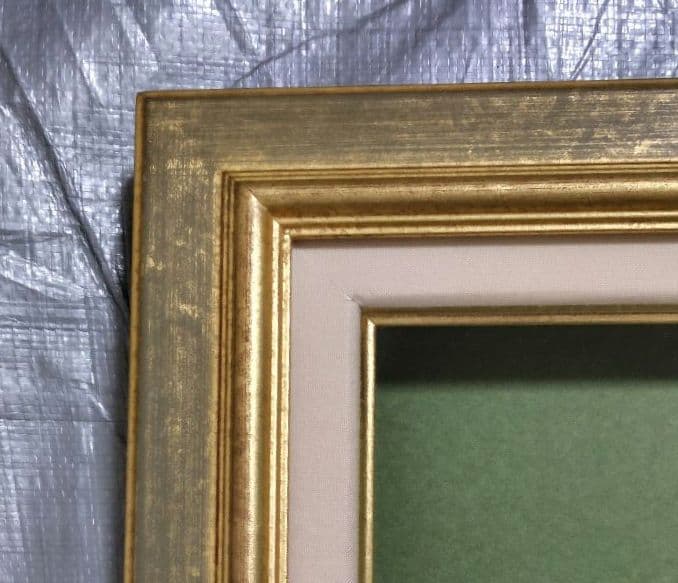 油彩額縁 M10号用 レインボー　金