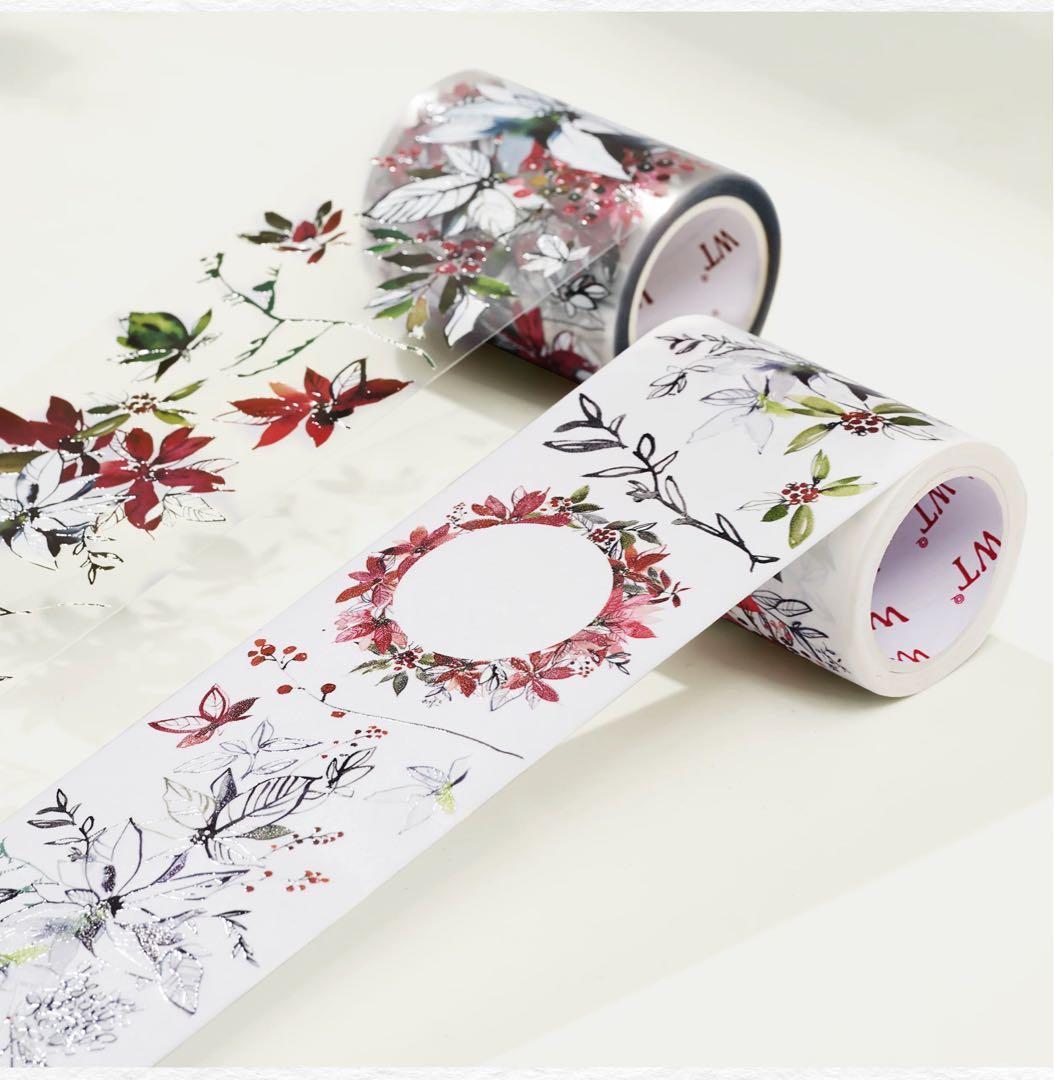 ⭐️SALE⭐️ WT《叶底藏花》海外マスキングテープ マステ
