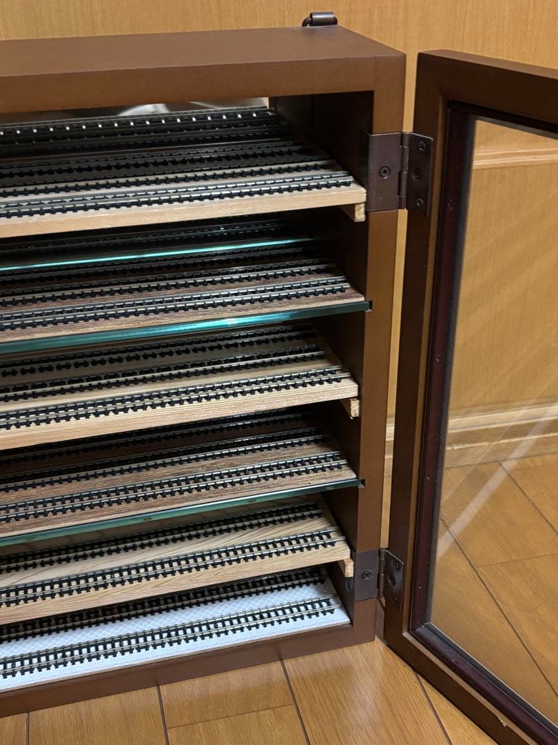 Nゲージ　棚　自作棚　BOX ケース　レール付き　DIY