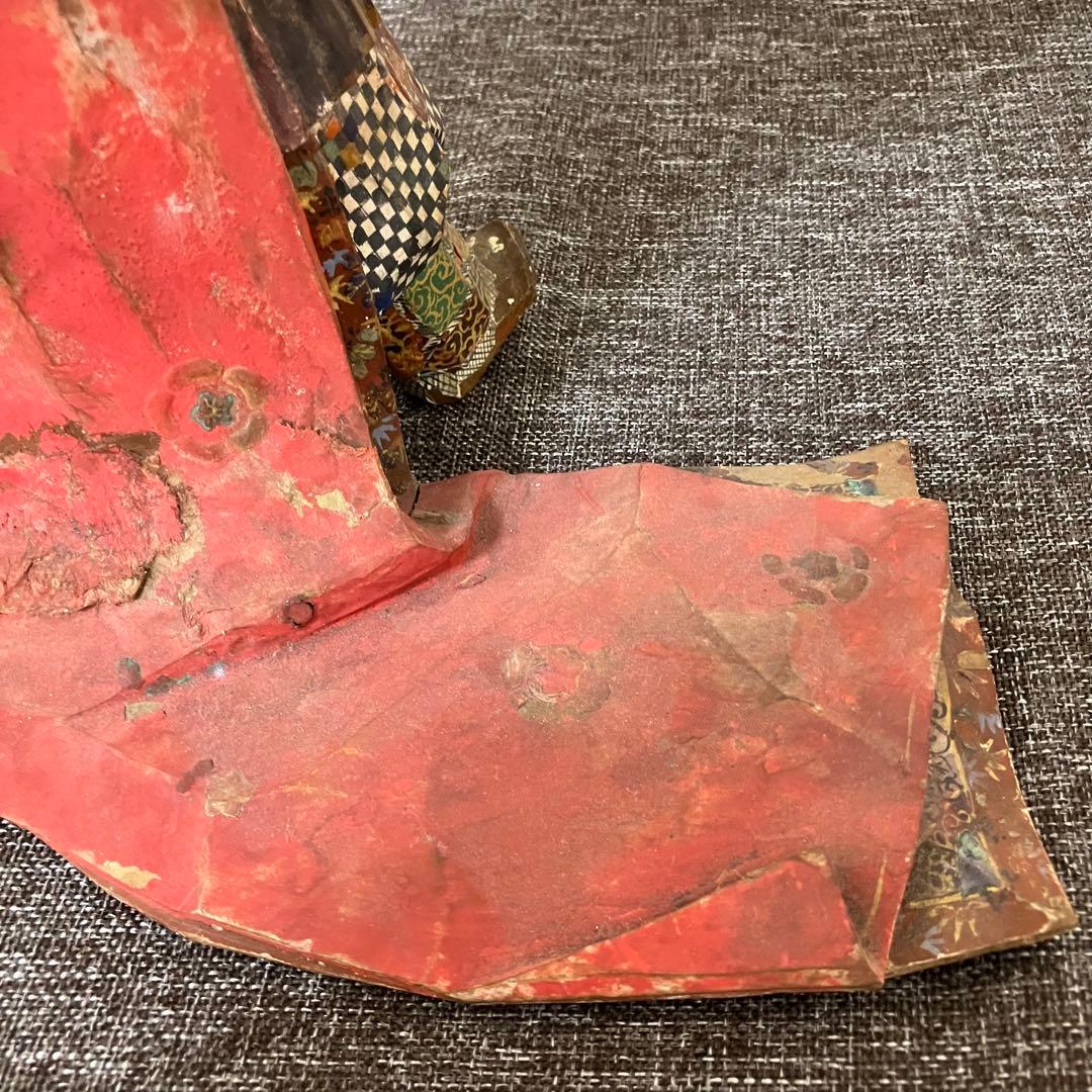 奈良一刀彫　名工竹林薫風作　舞楽人形　春日大社　骨董　古道具　奈良蔵出　森川杜園