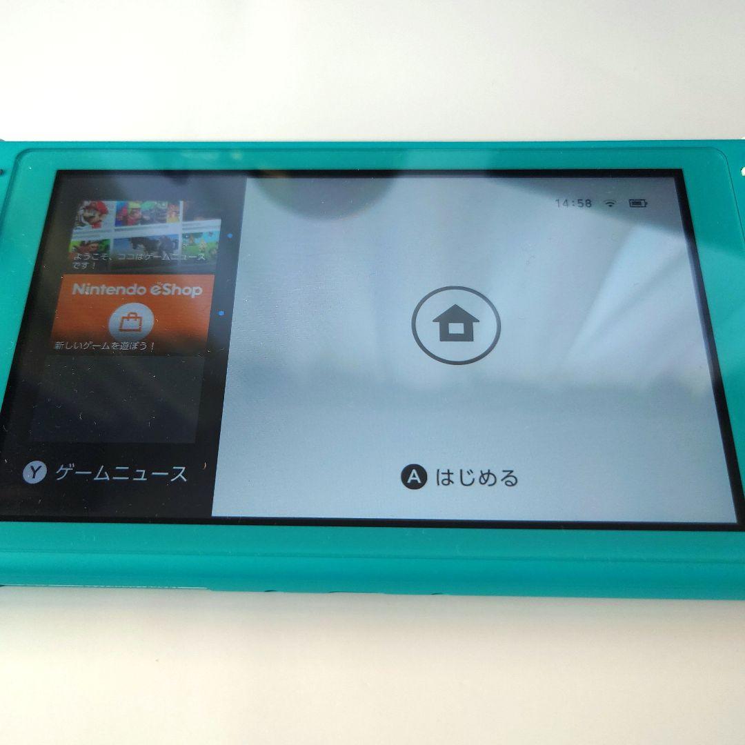 【中古】Nintendo Switch Lite ターコイズ 本体 箱/ケース
