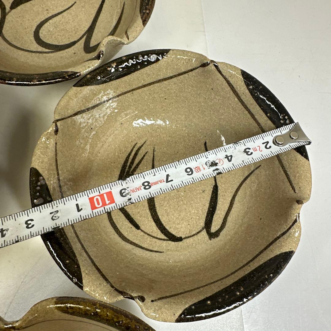 十三代　太郎右衛門窯　絵唐津向付5客　幅約12.8㎝　共箱　東さ7-0414③