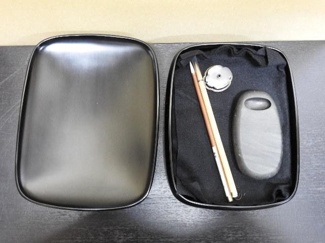 秋草図蒔絵硯箱　保存箱　MA332