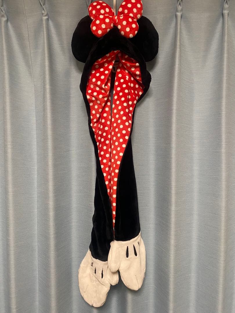 ミニーマウス マフラーキャップ ファンキャップ