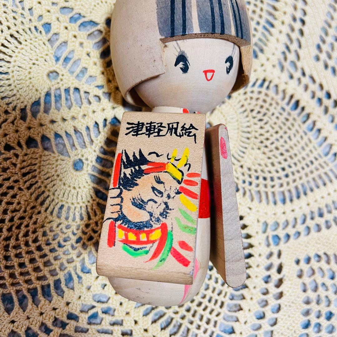 こけし　民芸品　創作こけし　春の夢　草玄　箱根　軽井沢　青森　４体セット