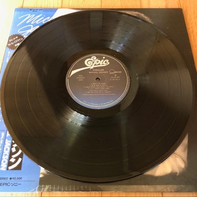 マイケルジャクソン スリラー LP 帯付 国内盤 名盤 d724y77
