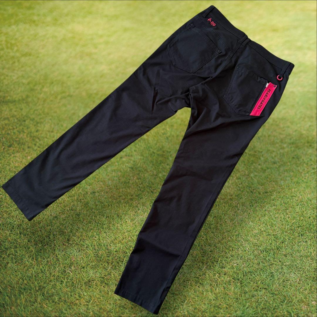 現行モデル　美品　パーリーゲイツ　パンツ　黒　L〜XL相当 コットン素材　5