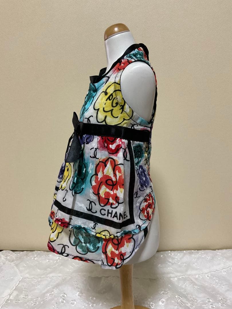 CHANEL シャネル　カメリア柄　ワンピース