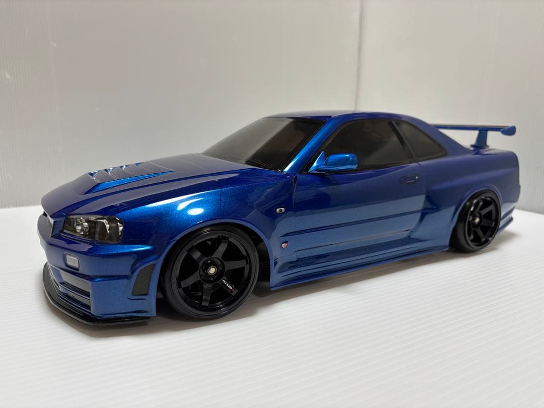 【未走行】タミヤ TT-02 メカ無し ＋ R34 GT-Rボディー