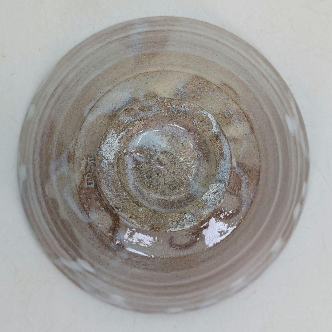 山口県指定無形文化財保持者 波多野善蔵 萩焼 茶盌 共箱（四方桟盛蓋）共布栞