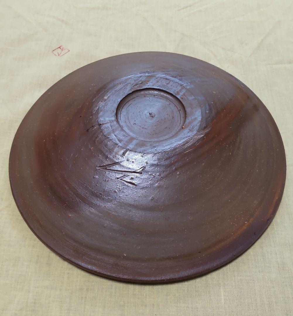（値下げ）備前焼　中皿　人間国宝　藤原雄