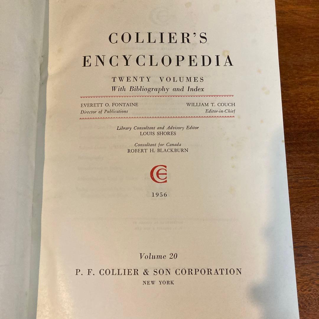 Collier's Encyclopedia 全20巻セット