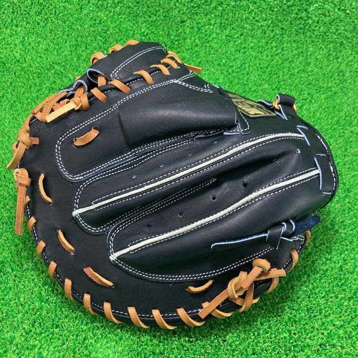 ZETT ゼット 捕手用 キャッチャーミット 右投げ 硬式グローブ　696