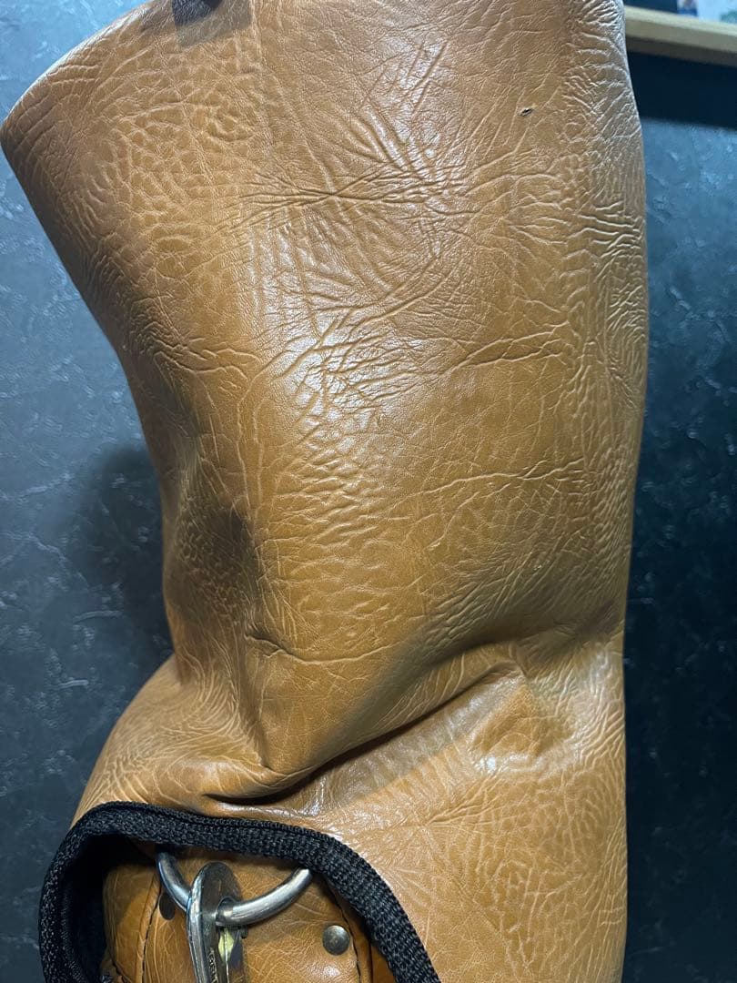 ミッキーマウス柄 ゴルフバッグ・キャディバッグ　レトロ　レザー