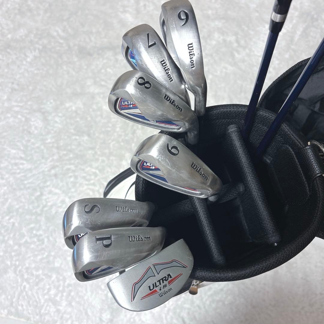 美品✨Wilson ultra i8 セット 右 9本 キャディバッグ
