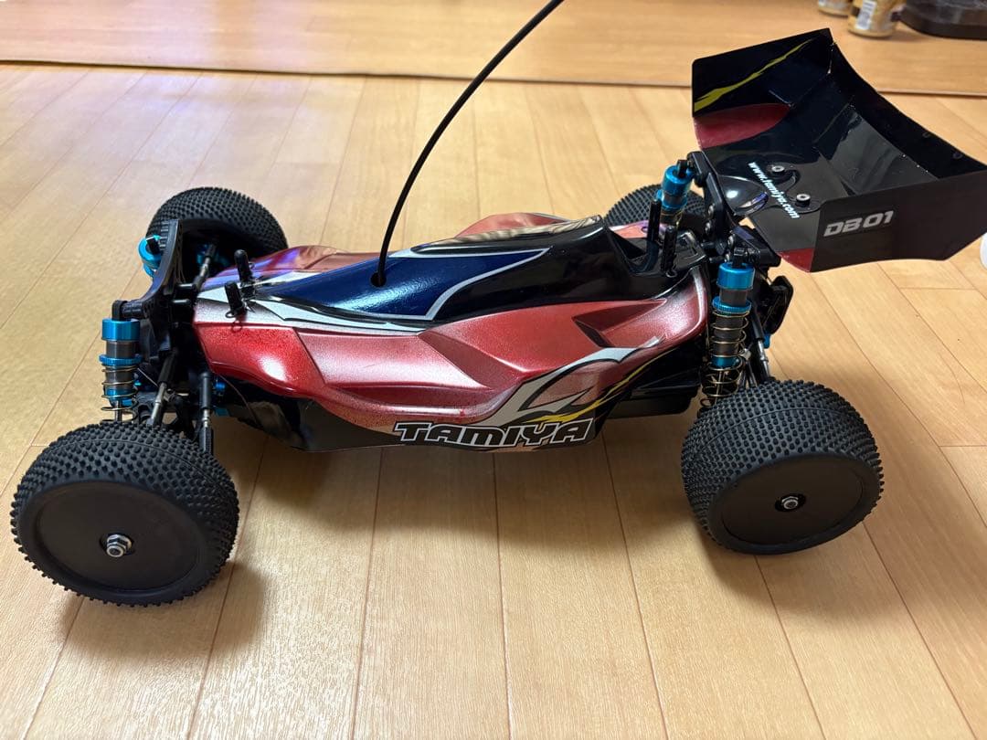 タミヤ4WDバギーDB01ドゥルガとフタバ3PMプロポ（説明書付き）のセット