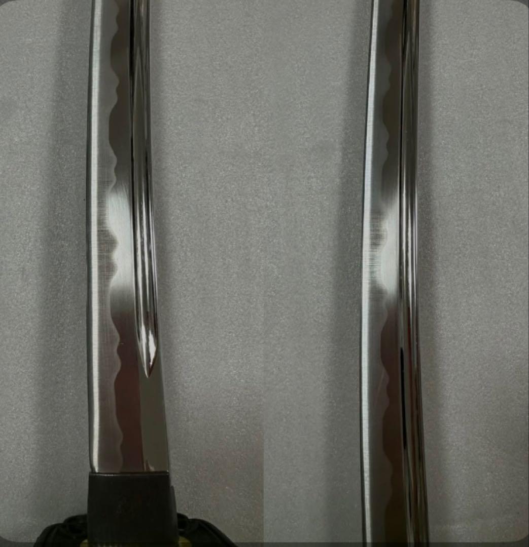 薄刃　居合練習用刀 黑鞘　鞘付き長さ104cm 鞘抜き重さ約928g