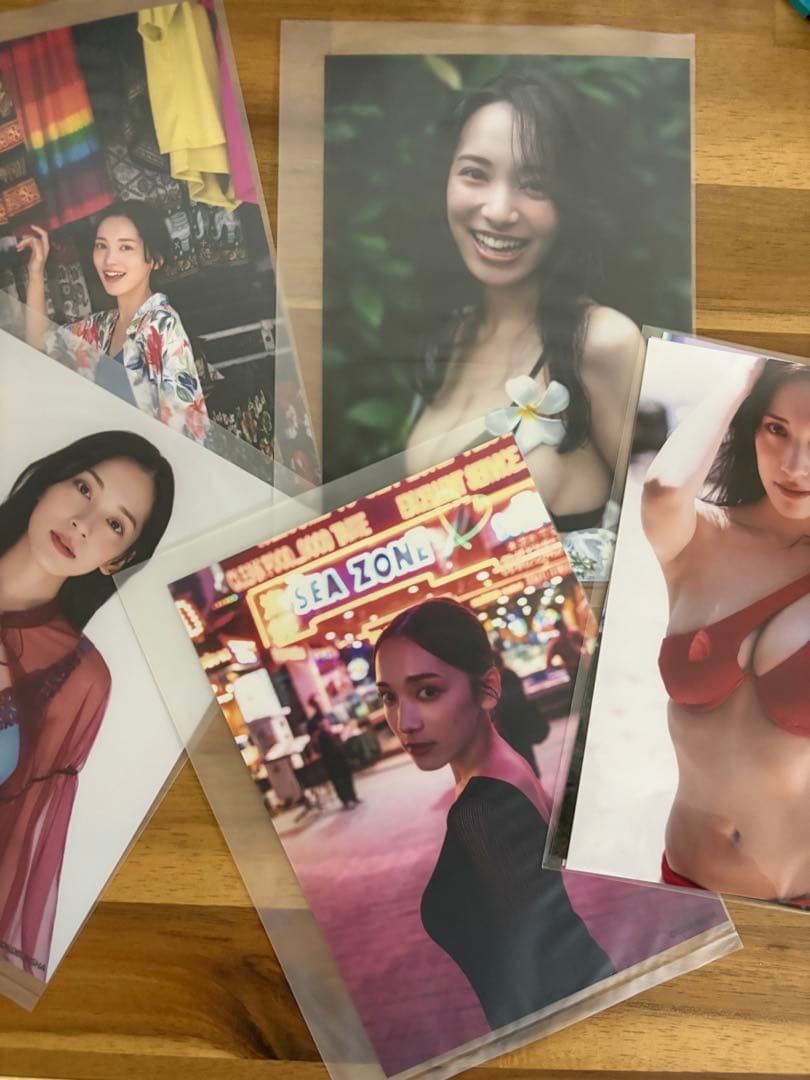 都丸紗也華　抽プレサイン入りチェキ　写真セット