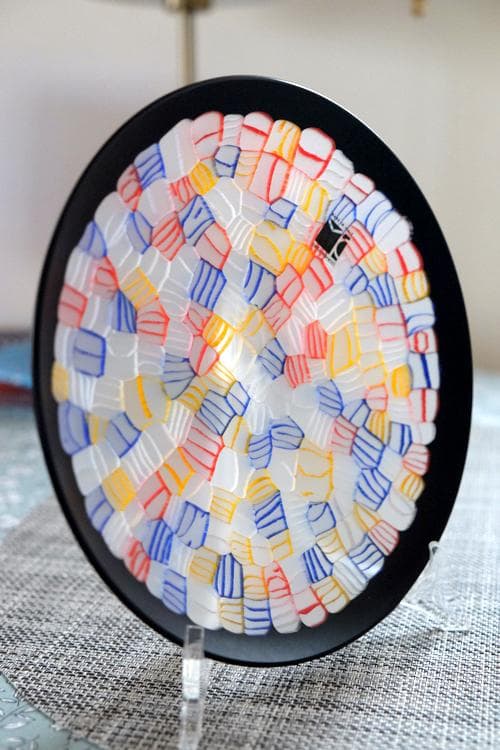 ベネチアンガラス ヴェネチアングラス ミルフィオリ プレート ムリーニ ムリーネ