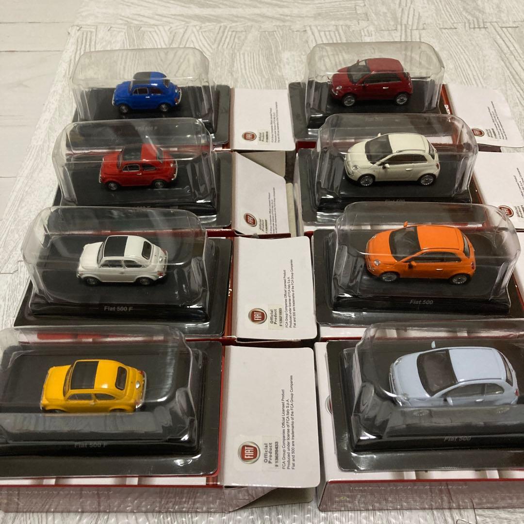 京商 1/64 FIAT 500F & 500 ミニカーコレクション 8台セット