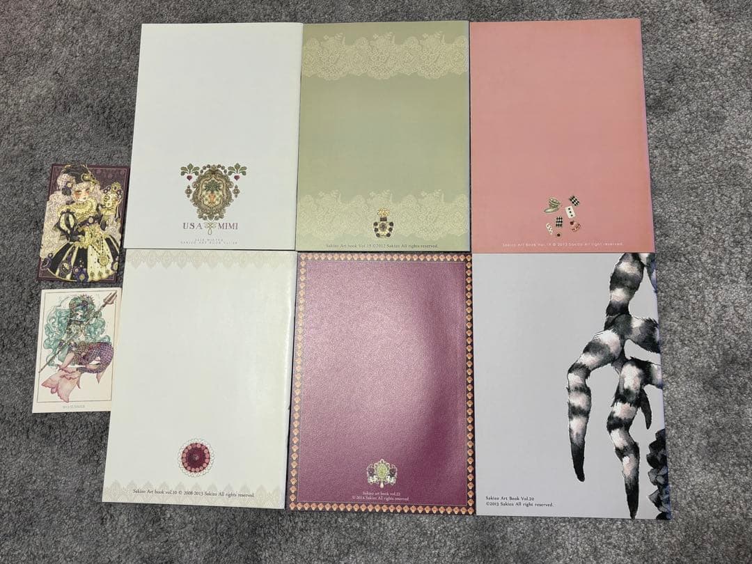 画集　6冊セット、ポストカード付き