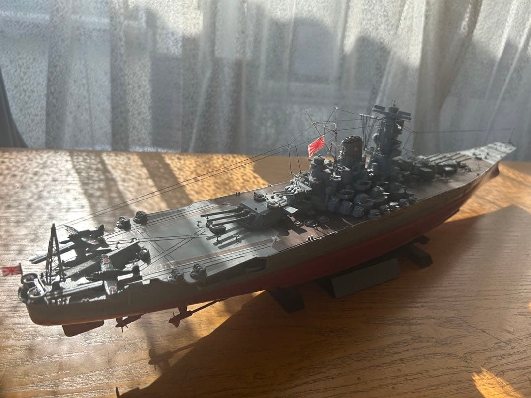 (超精密製作)男達の戦艦大和最終型 サイズ1/350完成品(送料込み)販売です。