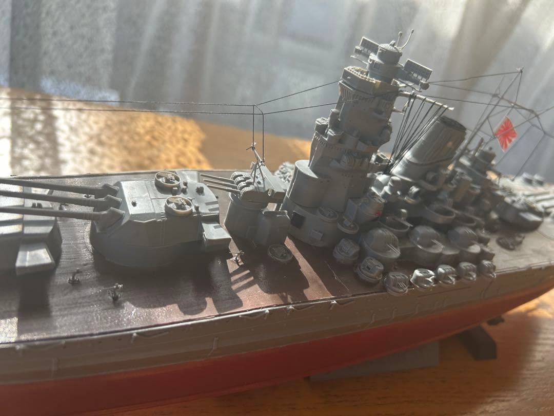 (超精密製作)男達の戦艦大和最終型 サイズ1/350完成品(送料込み)販売です。