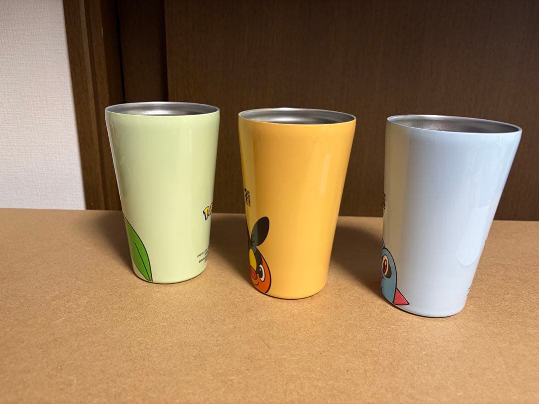 ポケモン オリジナルタンブラー チコリータ ポカブ ワニノコ セブンイレブン