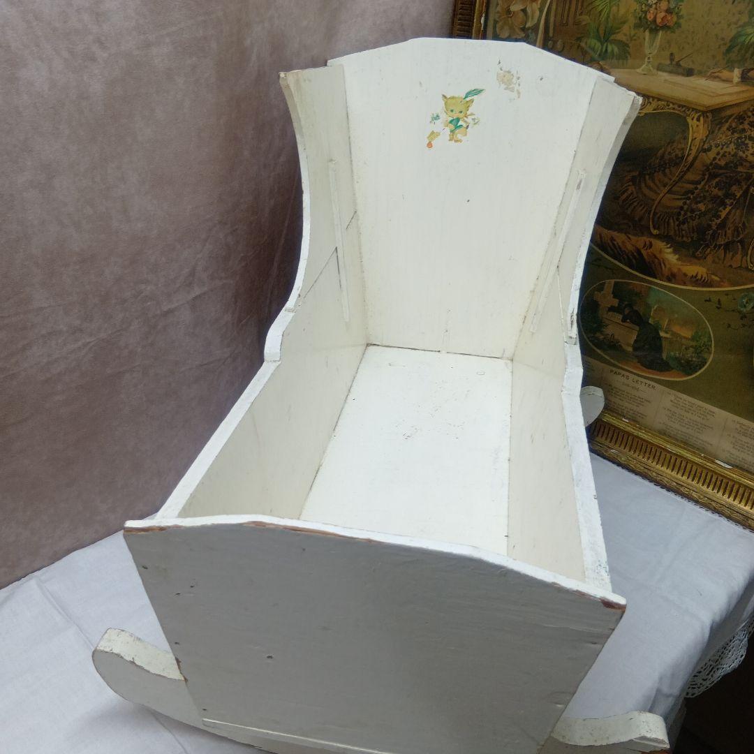 ♥ホワイトの可愛いヴィンテージ揺りかご♥