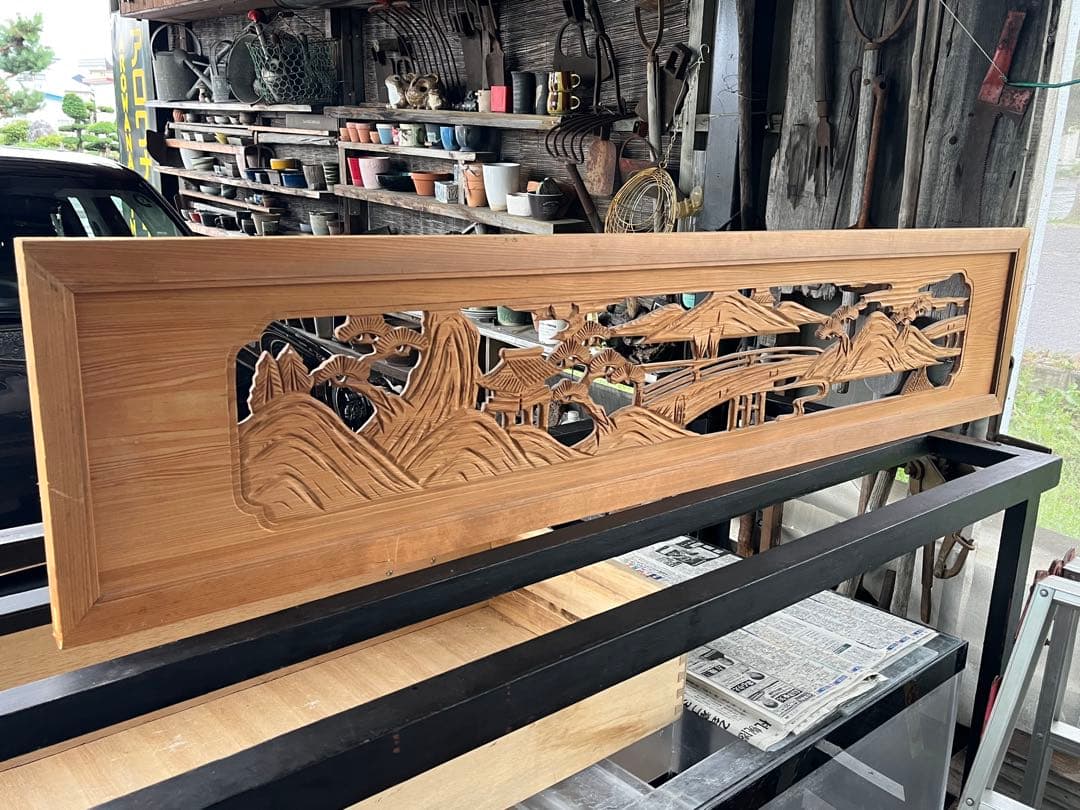 欄間彫刻、彫刻欄間、和室欄間彫刻、 レトロ欄間、欄間、欄間装飾