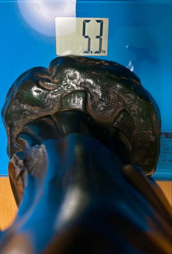 観音菩薩像 高さ約52cm 金属製 観音様 仏像 置物 インテリア