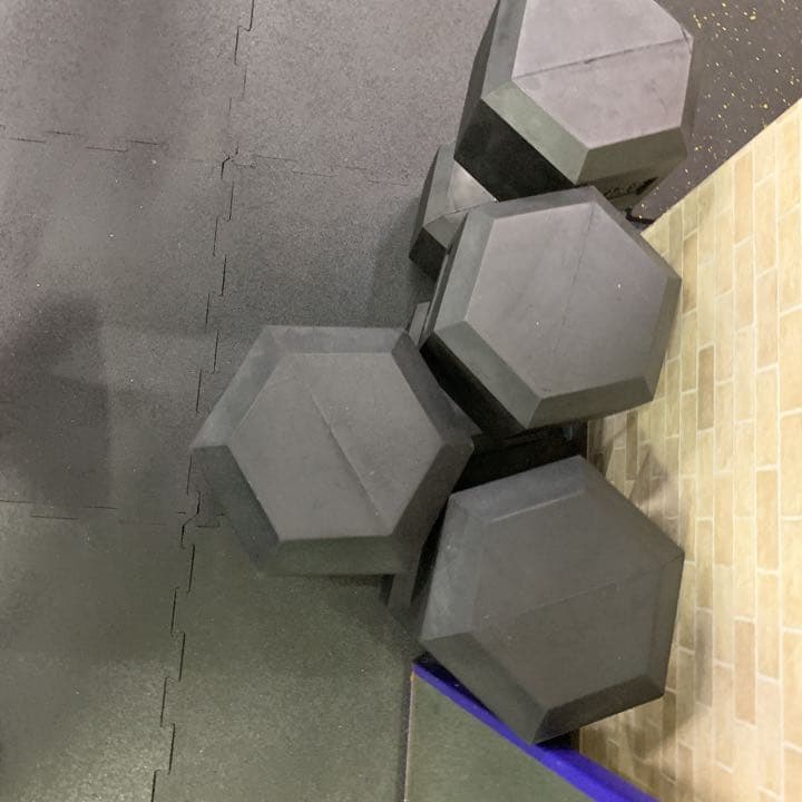 ラバーヘックスダンベル  37.5kg 2個