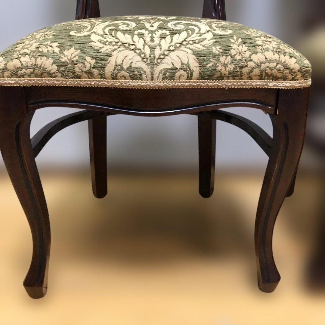 クラシックスタイル 木製チェア 2脚セット